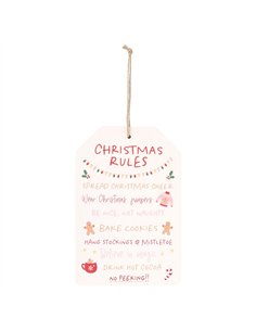 Sugarplum Fun Christmas Rules Hanging Sign SF_70924