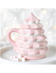 Pink Christmas Tree Shaped Mug SF_71924 2