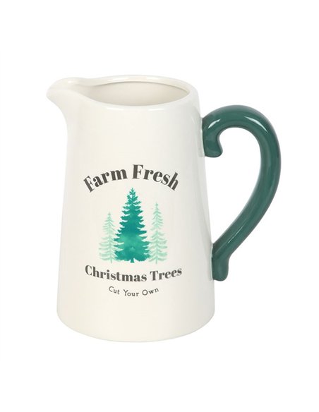 Farm Fresh Christmas Trees Ceramic Flower Jug WO_15626 - pic 140574 | FastDaddyshop