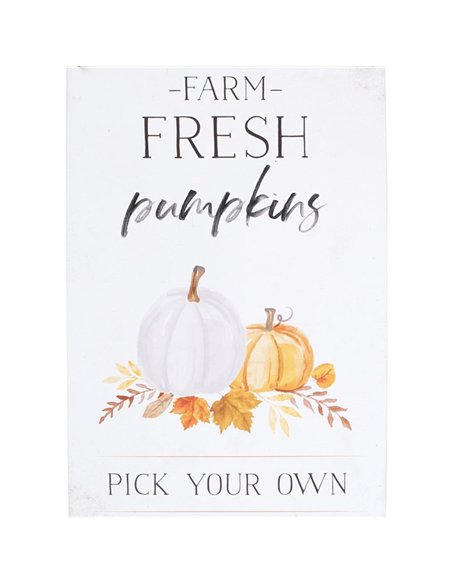 Farm Fresh Pumpkins Metal Hanging Sign AA_43723 - pic 140589 | FastDaddyshop