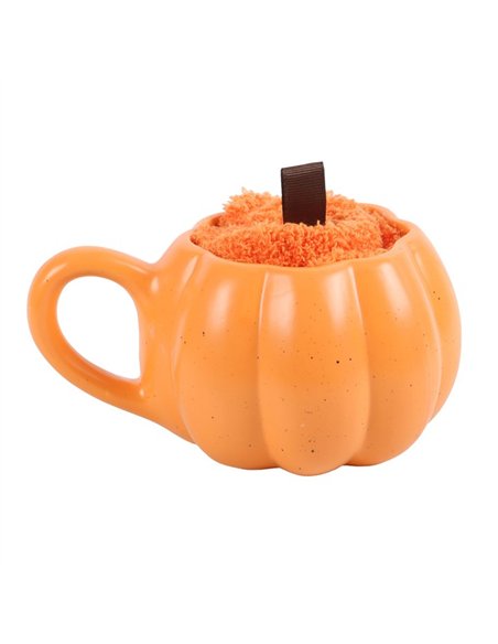 Pumpkin Shaped Mug and Socks Set AL_64024 - pic 140598 | FastDaddyshop