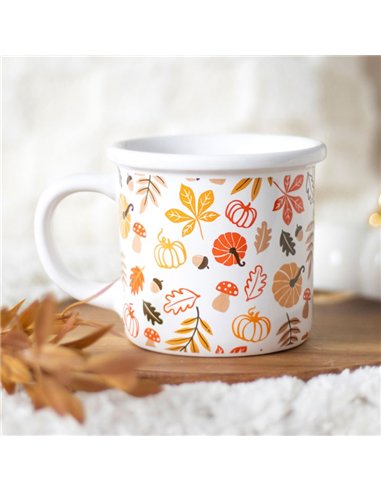Autumn Leaves and Pumpkins Mug AL_64124