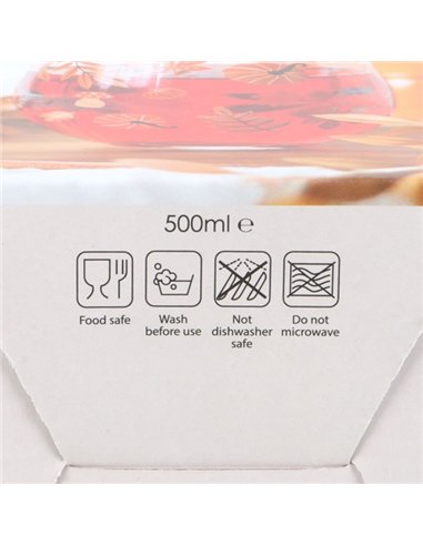 Autumn Leaves and Pumpkins Stemless Glass AL_64224