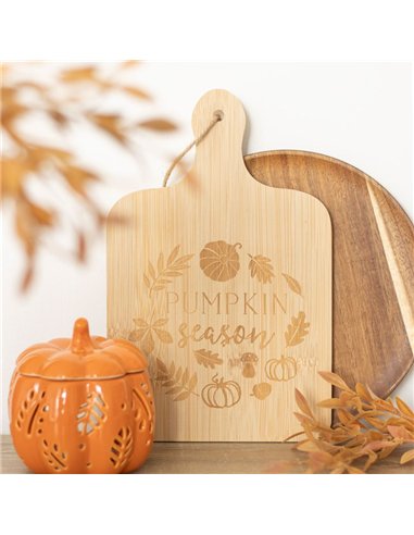 Pumpkin Season Bamboo Serving Board AL_65624
