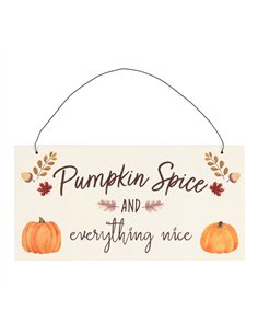 20cm Pumpkin Spice Hanging Sign AU_66822