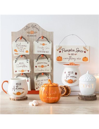 20cm Pumpkin Spice Hanging Sign AU_66822