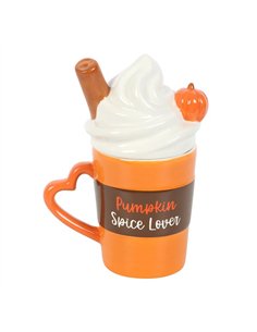 Pumpkin Spice Latte Shaped Lidded Mug DY_22126