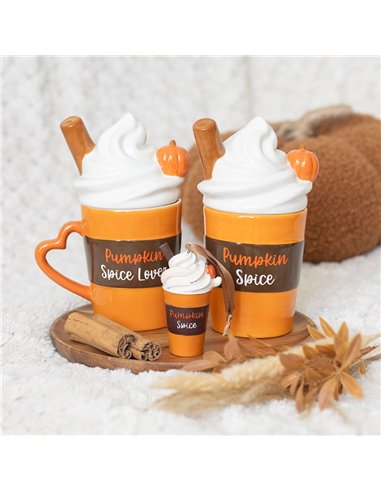 Pumpkin Spice Latte Shaped Lidded Mug DY_22126