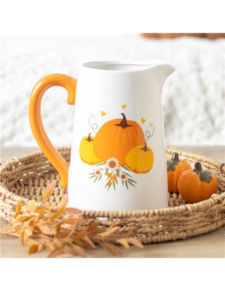 Autumn Pumpkin Ceramic Flower Jug DY_76725 - pic 140660 | FastDaddyshop