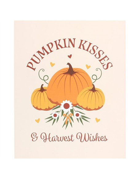Pumpkin Kisses & Harvest Wishes Hanging Sign DY_78125 - pic 140681 | FastDaddyshop