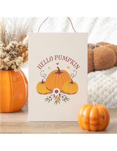 Autumn Days Hello Pumpkin Hanging Sign DY_78225