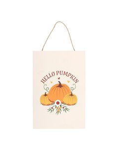 Autumn Days Hello Pumpkin Hanging Sign DY_78225