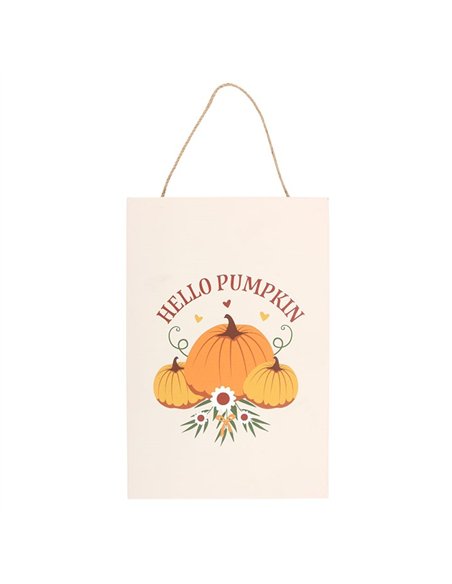 Autumn Days Hello Pumpkin Hanging Sign DY_78225 - pic 140684 | FastDaddyshop