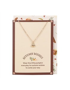 Pumpkin Necklace on Greeting Card DY_78425
