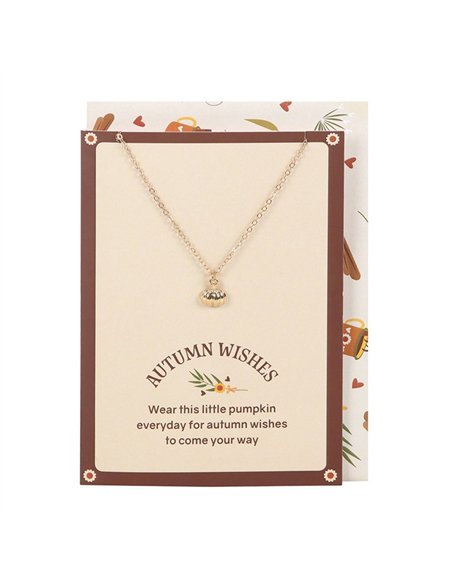 Pumpkin Necklace on Greeting Card DY_78425 - pic 140688 | FastDaddyshop