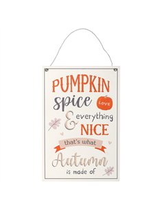 30cm Pumpkin Spice Hanging Sign HA_37831