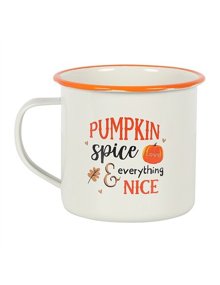 Pumpkin Spice Enamel Mug HA_40331 - pic 140707 | FastDaddyshop