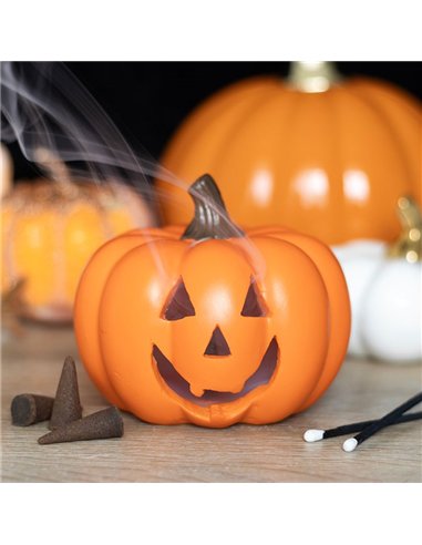 Orange Pumpkin Incense Cone Holder PD_89424