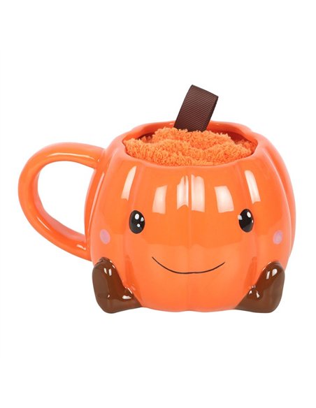 Cute Smiling Pumpkin Mug and Socks Set PK_22826 - pic 140756 | FastDaddyshop