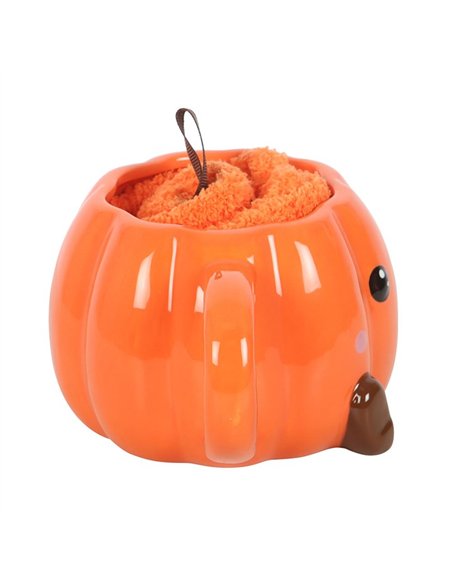 Cute Smiling Pumpkin Mug and Socks Set PK_22826 - pic 140757 | FastDaddyshop