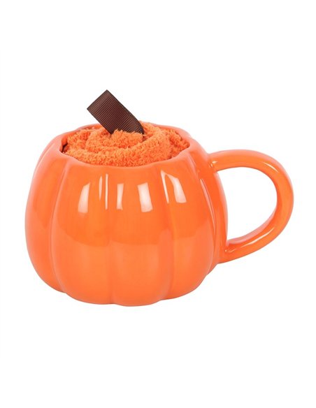 Cute Smiling Pumpkin Mug and Socks Set PK_22826 - pic 140758 | FastDaddyshop