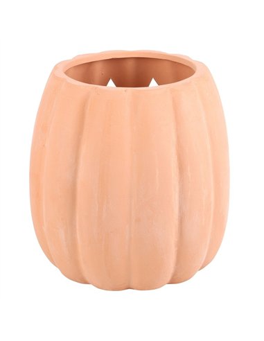 25cm Terracotta Cut Out Pumpkin Decoration PU_59923