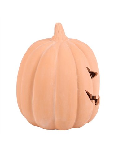 22cm Terracotta Pumpkin Ornament PU_60123