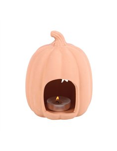 9cm Terracotta Pumpkin Tealight Holder PU_60523 2