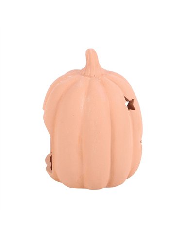 9cm Terracotta Pumpkin Tealight Holder PU_60523
