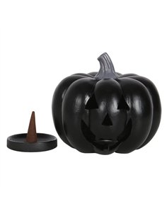 Black Pumpkin Incense Cone Holder TR_66022 2