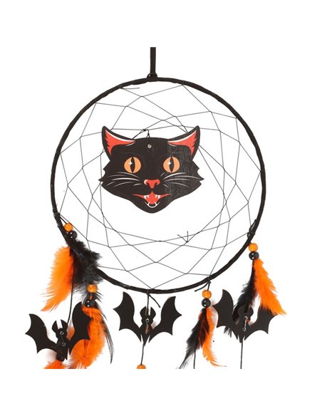 Black Cat Halloween Dreamcatcher PD_53424 - pic 140813 | FastDaddyshop