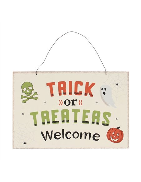 Trick or Treaters Welcome Hanging Sign TR_64222 - pic 140816 | FastDaddyshop