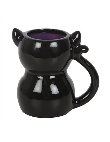 Cute and Creepy Black Cat Mug CU_19926
