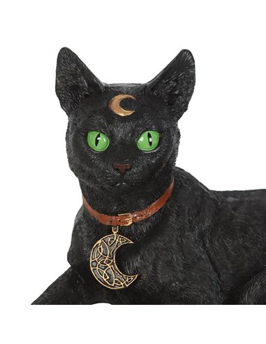 Laying Black Cat Figurine  PA_35025
