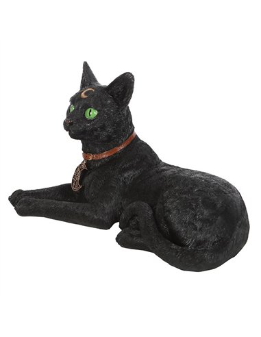 Laying Black Cat Figurine  PA_35025