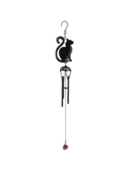 Black Cat Profile Windchime WC_26530 - pic 140843 | FastDaddyshop