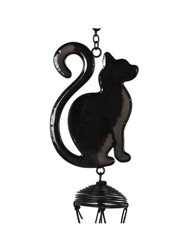Black Cat Profile Windchime WC_26530