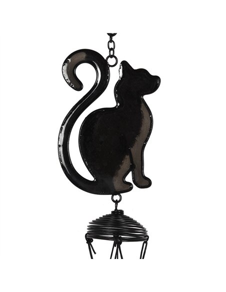 Black Cat Profile Windchime WC_26530 - pic 140844 | FastDaddyshop