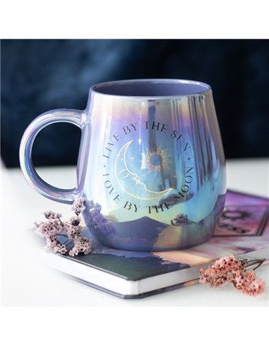 Live by the Sun Love by the Moon Iridescent Mug ER_45225