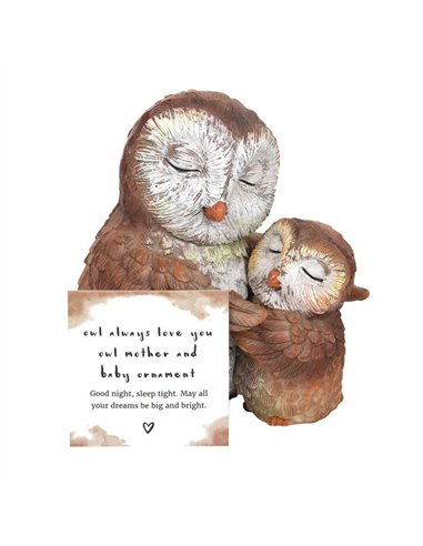 Owl Always Love You Owl Mother and Baby Ornament FO_66331