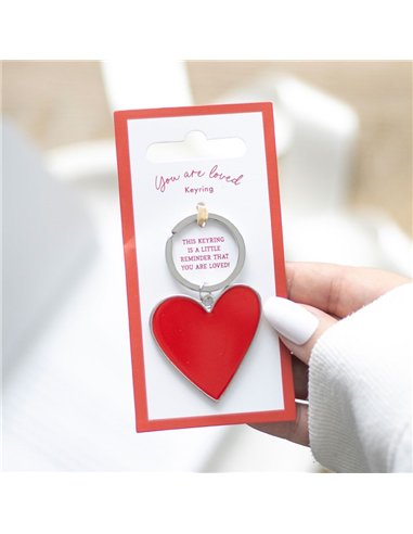 You Are Loved Heart Keyring HH_39625