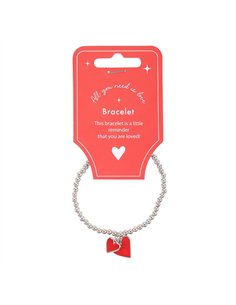 All You Need Is Love Beaded Heart Charm Bracelet HH_39825