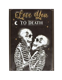 Love You To Death Hanging Metal Sign PT_19824 2