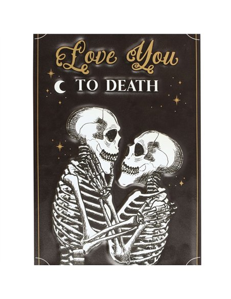 Love You To Death Hanging Metal Sign PT_19824 - pic 140979 | FastDaddyshop