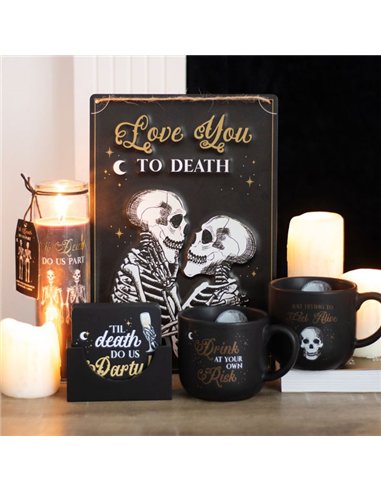 Love You To Death Hanging Metal Sign PT_19824