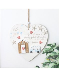 Life on the Road Shell Caravan Hanging Heart AY_98625 2