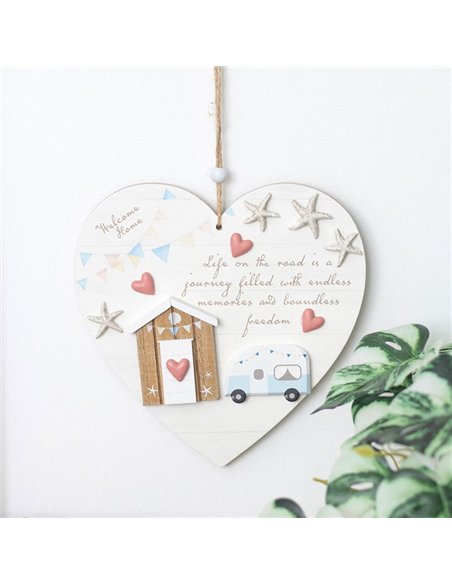 Life on the Road Shell Caravan Hanging Heart AY_98625 - pic 141009 | FastDaddyshop