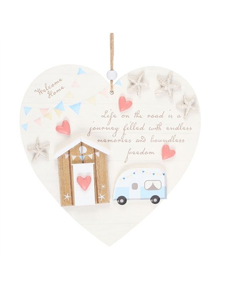 Life on the Road Shell Caravan Hanging Heart AY_98625 - pic 141011 | FastDaddyshop