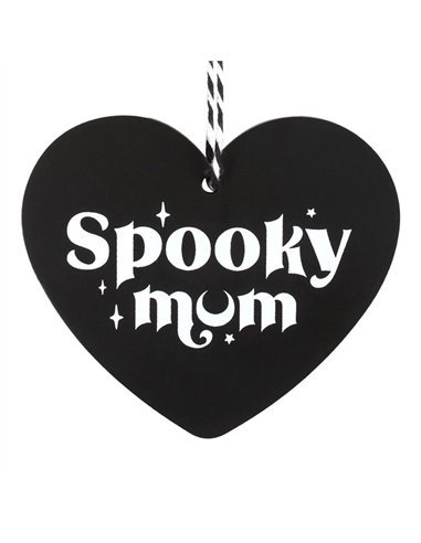 Spooky Mum Hanging Heart Sign GM_00424