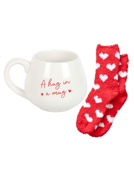 Hug in a Mug Heart Mug and Socks Set HH_39025 - pic 141028 | FastDaddyshop